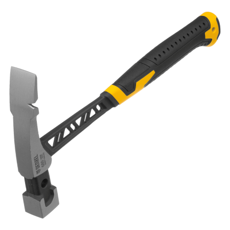 Молоток каменщика DENZEL 680 г, цельнокованый, двухкомпонентная обрезиненная рукоятка