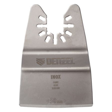 Насадка для МФИ DENZEL 782317 шабер полукруг, Inox, для снятия краски, 50 мм