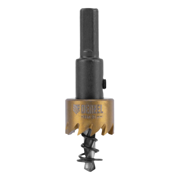Коронка по металлу DENZEL 724101, 20 мм, HSS, нитридтитановое покрытие