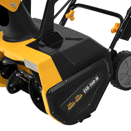 Снегоуборщик электрический DENZEL ESB-560-M, 2,5 кВт, металлический шнек, LED фара