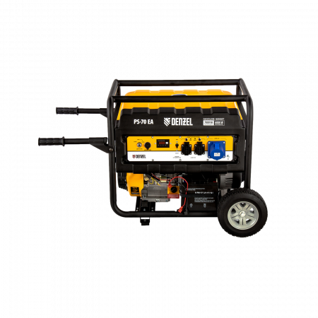 Генератор бензиновый DENZEL PS 70 EA, 7.0 кВт, 230 В, 25 л, электростартер