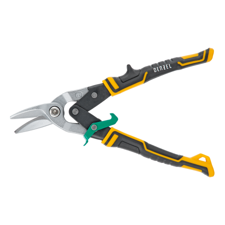 Ножницы по металлу DENZEL 78371, 270 мм, прямой и правый рез, сталь СrMo