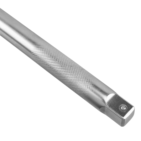 Вороток Г-образный DENZEL 450*150 мм, квадрат 3/4", CrV, матовый хром