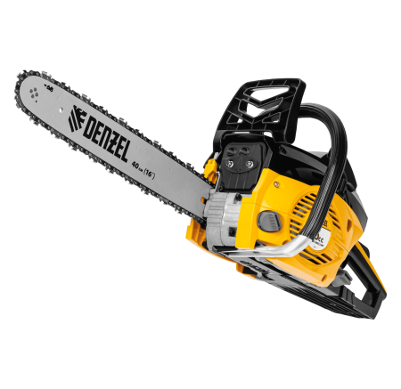 Пила цепная бензиновая DENZEL DGS-4516, шина 40 см, 3 л.с, шаг 3/8, 57 звеньев