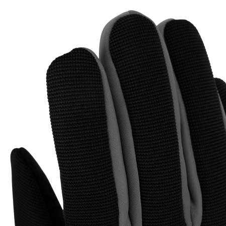 Перчатки универсальные DENZEL, двойные, работа с сенсорным экраном, вязанная манжета, размер 8