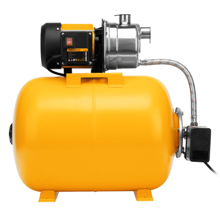 Насосная станция DENZEL PSL1100X, 1100 Вт, 3600 л/ч, ресивер 50 л, подъем 45 м, нержавейка