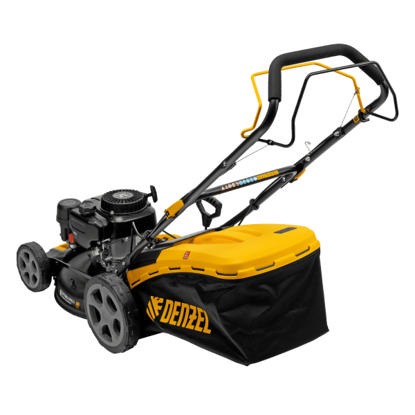 Газонокосилка бензиновая DENZEL GLR-460SP-ZS, 149 см3, ширина 46 см, привод, травосборник 65 л Газонокосилка бензиновая DENZEL GLR-460SP-ZS, 149 см3, ширина 46 см, привод, травосборник 65 л