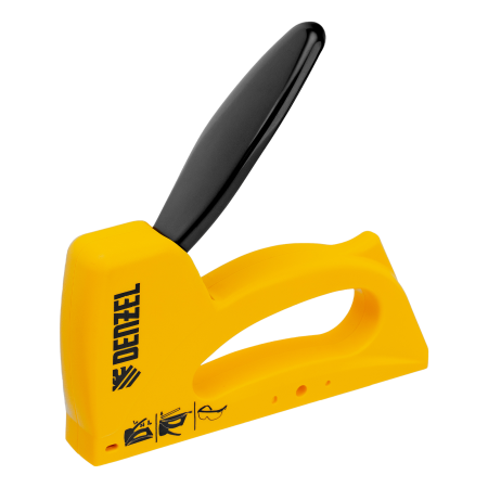 Степлер пластиковый DENZEL скобы в комплекте, тип 53, 6-10 мм