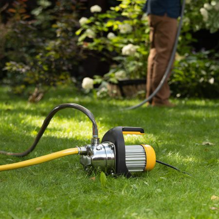 Насос садовый поверхностный DENZEL GP1200Х, 1200 Вт, 3700 л/ч, высота подъема 46 м