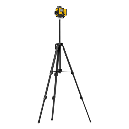 Лазерный уровень мультипризменный DENZEL DLV 360-4T, 30 м, зеленый луч, Li-Ion 2,4 Aч, штатив