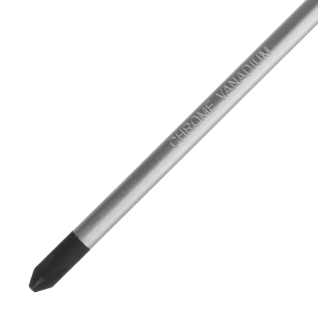 Отвертка DENZEL PH2х200 мм, CrV, трехкомпонентная рукоятка