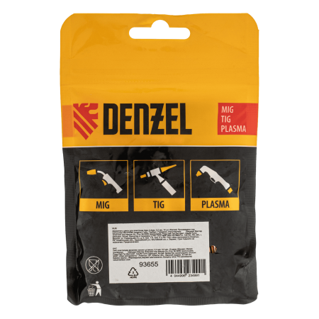 Держатель цанги для электрода DENZEL 2мм, 2,4мм, 3,2 мм, 10 шт Держатель цанги для электрода DENZEL 2мм, 2,4мм, 3,2 мм, 10 шт