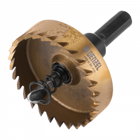 Коронка по металлу DENZEL 724116, 50 мм, HSS, нитридтитановое покрытие