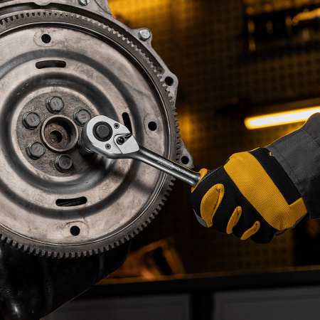 Набор инструментов DENZEL 1/2", 1/4", CrV, S2, пластиковый кейс, 94 предмета