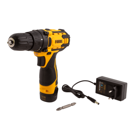 Дрель-шуруповерт аккумуляторная DENZEL CDL-12CB, Li-Ion, 12 В, 1 АКБ