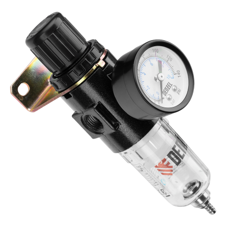 Фильтр-регулятор DENZEL FR1500, 10 бар, 1500 л/мин, 1/4"