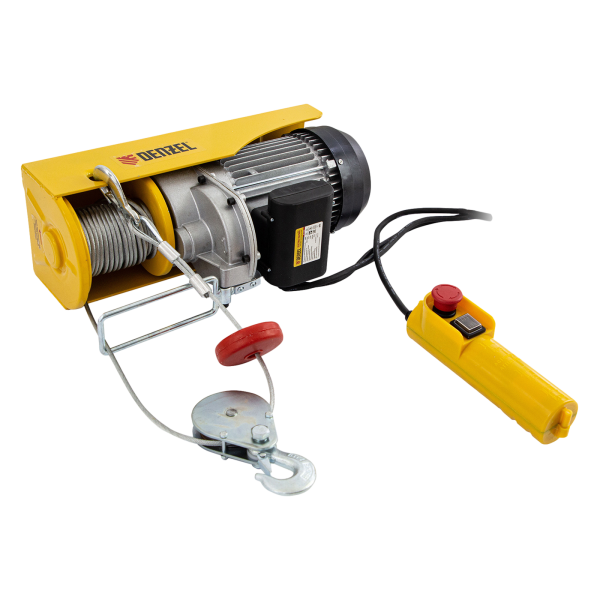 Тельфер электрический DENZEL TF-1000, 1 т, 1600 Вт, высота 12 м, 8 м/мин