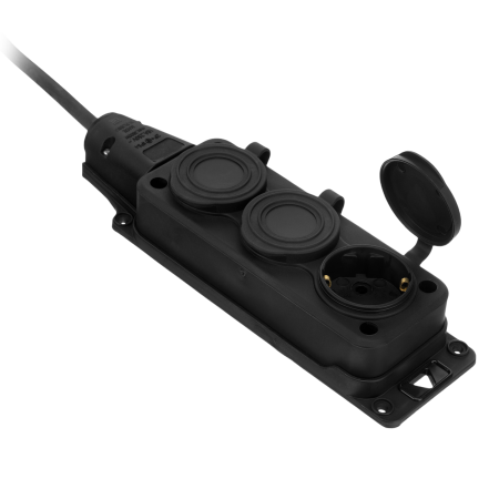 Удлинитель-шнур силовой Top Series DENZEL, КГТТ, 20 м, 3 розетки, 3 x 1,5 мм