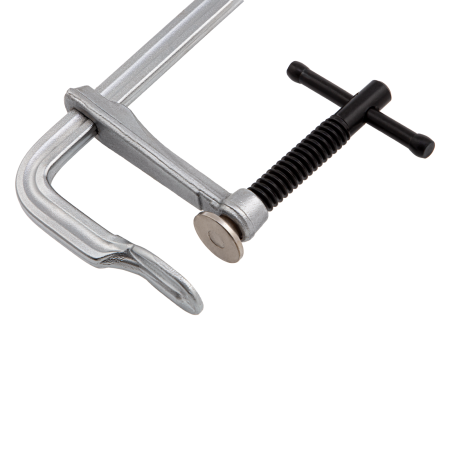 Струбцина DENZEL F-образная, 80x150мм, кованая