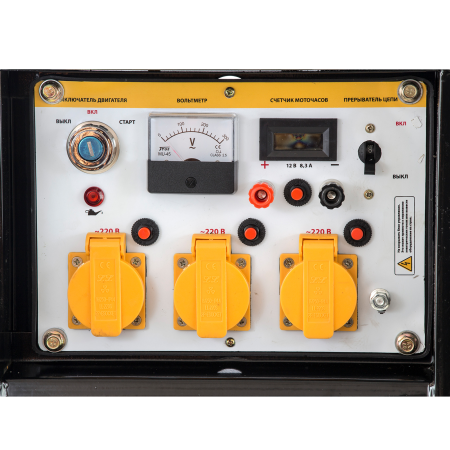 Генератор бензиновый DENZEL GE 8900, 8.5 кВт, 220 В/50 Гц, 25 л, ручной старт