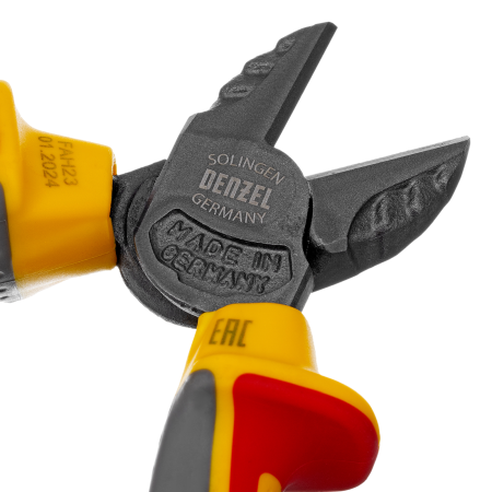 Бокорезы DENZEL диэлектрические рукоятки, до 1000 В, трехкомпонентные рукоятки, 160 мм