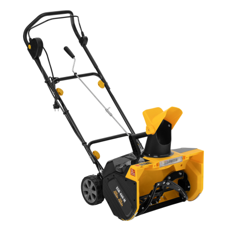 Снегоуборщик электрический DENZEL ESB-460-M, 1.8 кВт, металлический шнек, LED фара