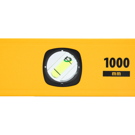 Уровень алюминиевый DENZEL магнит., фрезерованный, 3 глазка (1 зеркал.), 0,5 мм/м, 1000 мм