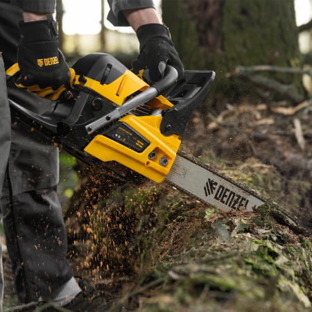 Пила цепная бензиновая DENZEL DS-4516, шина 40 см, 45 см3, 2,5 л.с, шаг 0,325, 64 звена
