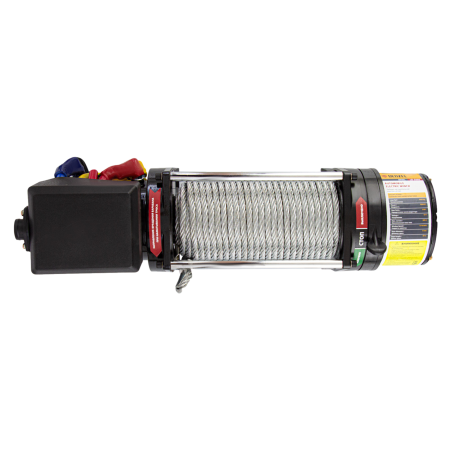 Лебедка автомобильная электрическая DENZEL LB-3000.3.6 т, 3.4 кВт, 12В