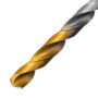 Сверло спиральное по металлу DENZEL 7,0 х 156 мм, Р6М5, Golden Tip, удлиненное