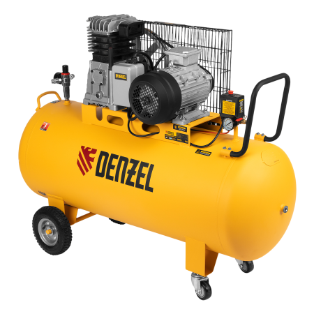 Компрессор воздушный DENZEL BCI3000-T/200, 3.0 кВт, ременный привод, 200 литров, 530 л/мин