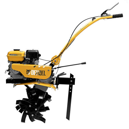 Мотоблок DENZEL DPT-170SB, 7 л.с., ремен.сцеп, фрез 3х4, ШОМ, без колес, передачи 2В/1Н