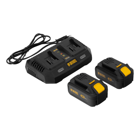 Аккумуляторная цепная пила DENZEL RCS400-36, Li-ion, 36 В, 4 Ач, шина 400 мм, бесщеточная