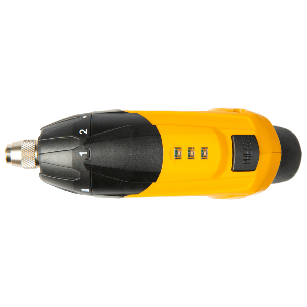 Отвертка DENZEL CSL-3.6-01, с аккумулятором 3.6 В Li-Ion, 1.3 Ач, 200 об/мин, с аксессуарами