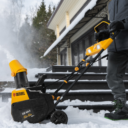 Снегоуборщик аккумуляторный DENZEL ESB-460-0, Li-Ion, 36В