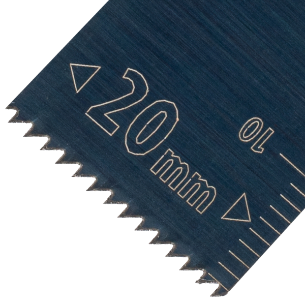 Насадка для МФИ DENZEL 782309 режущая пазовая прямая, HCS, по дереву, 20 х 1.4 мм