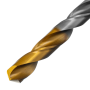 Сверло спиральное по металлу DENZEL 9 x 125 мм, Р6М5, Golden Tip