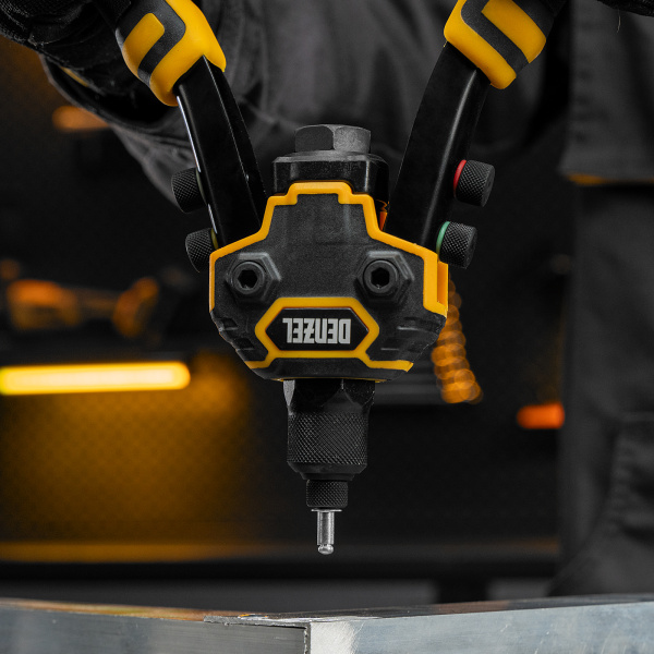 Заклепочник двуручный DENZEL заклепки 2,4-3,2-4,0-4,8-6,4 мм