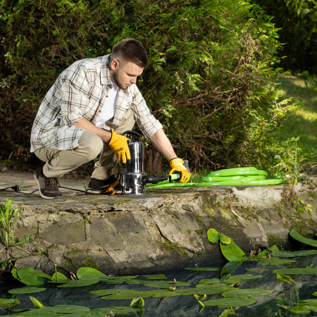 Дренажный насос DENZEL DPL800X, 800 Вт, подъем 7 м, 16500 л/ч      