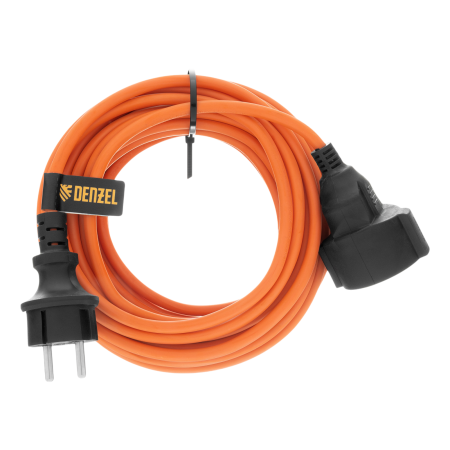 Удлинитель-шнур силовой Garden Series DENZEL, б/з, ПВС, 10м, 1 розетка, 2 x 1,5 мм