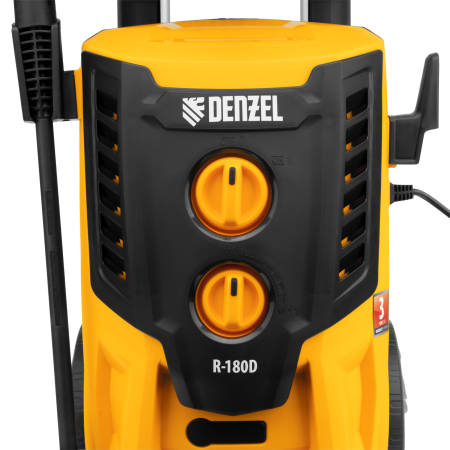 Моечная машина высокого давления DENZEL R-180D, 2200 Вт, 180 бар, 380 л/ч, с барабаном