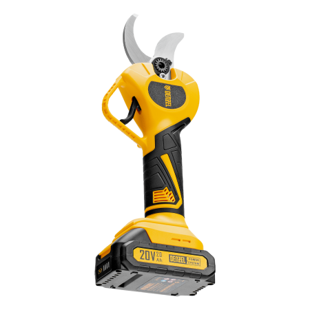 Секатор аккумуляторный, бесщет. DENZEL, CP-40BL, Li-Ion, 20 В, лезвия SK5