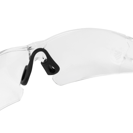 Очки защитные DENZEL открытые, поликарбонатные, прозрачная линза, 2х комп.дужки