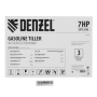 Мотоблок DENZEL DPT-270S, 7 л.с., ремен.сцеп, фрез 3х4, ШОМ, передачи 2В/1Н