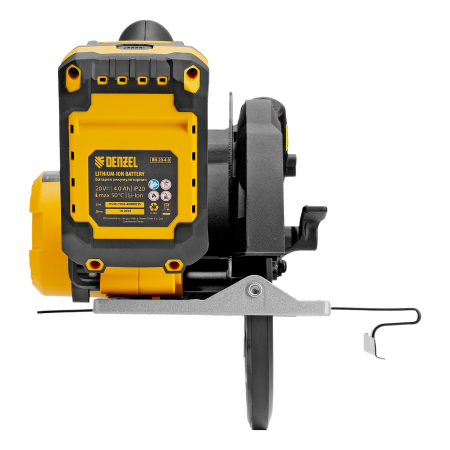 Пила циркулярная аккумуляторная бесщет. DENZEL CCSH-BL-20-185, 185 мм, Li-Ion, 20 В