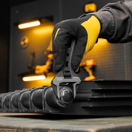 Ключ разводной DENZEL 135 мм, CrV, кованый, укороченная рукоятка