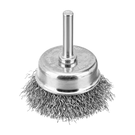 Набор щеток для дрели DENZEL, 1 Плоская 50мм, 2 Чашки 25-50мм, шпилька, нерж. вит. проволока