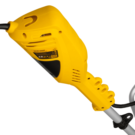 Триммер электрический DENZEL TE-1400, 1400 Вт, 420 мм, катушка + диск, разборная штанга