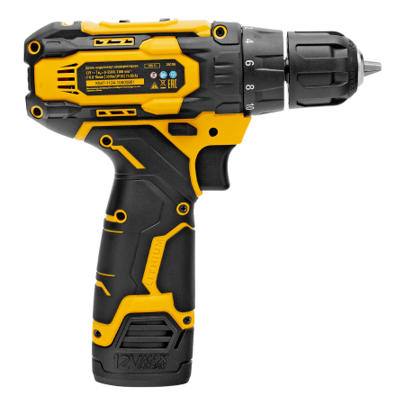 Дрель-шуруповерт аккумуляторная DENZEL CDQ-12, Li-Ion, 12 В Дрель-шуруповерт аккумуляторная DENZEL CDQ-12, Li-Ion, 12 В