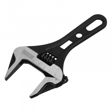 Ключ разводной DENZEL 185 мм, CrV, кованый, укороченная рукоятка